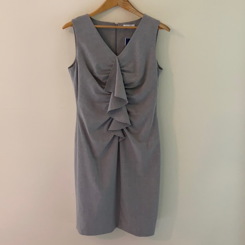 Calvin Klein gray sleeveless sheath dress 10 NWT